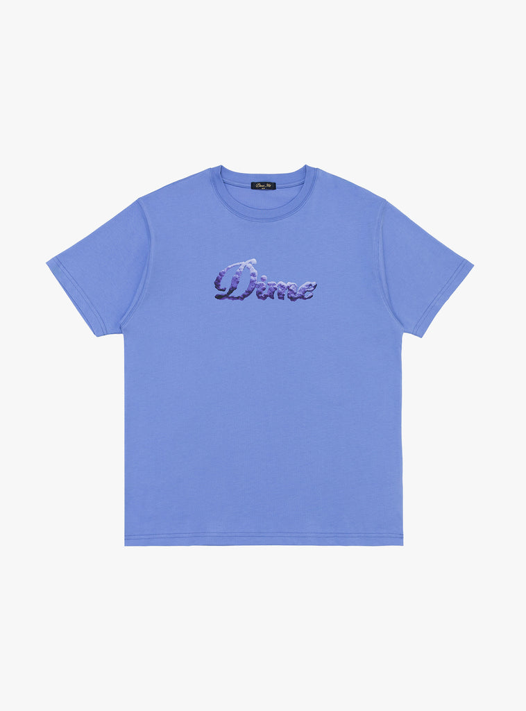Cursive Cloud T-Shirt Light Indigo from Dime at Couverture & The Garbstore
front 
