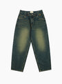 Baggy Denim Pants Sandblasted Pine from Dime at Couverture & The Garbstore
front 