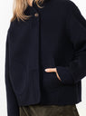 Windsor Coat Deep Navy by Soeur at Couverture & The Garbstore 
Model Detail