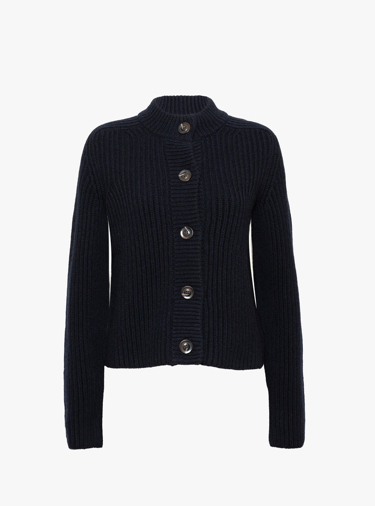 Flaubert Knit Cardigan Navy by Soeur at Couverture & The Garbstore Ghost