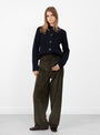 The Gunther Trouser in Ebony from Soeur at Couverture & The Garbstore
Model Front 