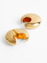 Ferma Earrings in Gold by Laura Lombardi at Couverture and The Garbstore
clasp