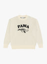 PAWA SPEED SPORTS Doggo Knit Sweater Cream at Couverture & The Garbstore