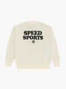 PAWA SPEED SPORTS Doggo Knit Sweater Cream at Couverture & The Garbstore - Back