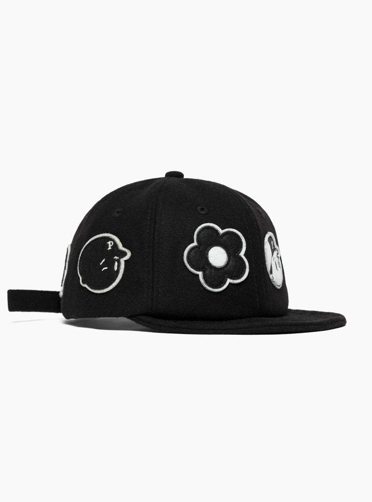 The Monogram P Cap from Pawa Speed Sports black at Couverture & The Garbstore
side 2