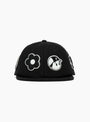 The Monogram P Cap from Pawa Speed Sports black at Couverture & The Garbstore
front 