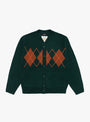 Argyle Cardigan Dark Green from Rice Nine Ten at Couverture & The Garbstore
Front 