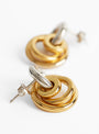 Two Tone Aria Earrings in Silver and Gold by Laura Lombardi at Couverture and The Garbstore
clasp