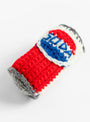 Hand Knitted Soda Can Blue from Rice Nine Ten at Couverture & The Garbstore 
side 