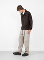 The Elasticated Easy Pants in Greige from Still By Hand at Couverture & The Garbstore Model Side 