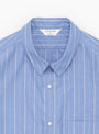 The Regular Collar Shirt comes in Blue Stripe at Couverture & The Garbstore
collar 
