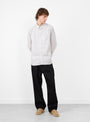 The Regular Collar Shirt Grey Stripe from Still By Hand at Couverture & The Garbstore Model Front 