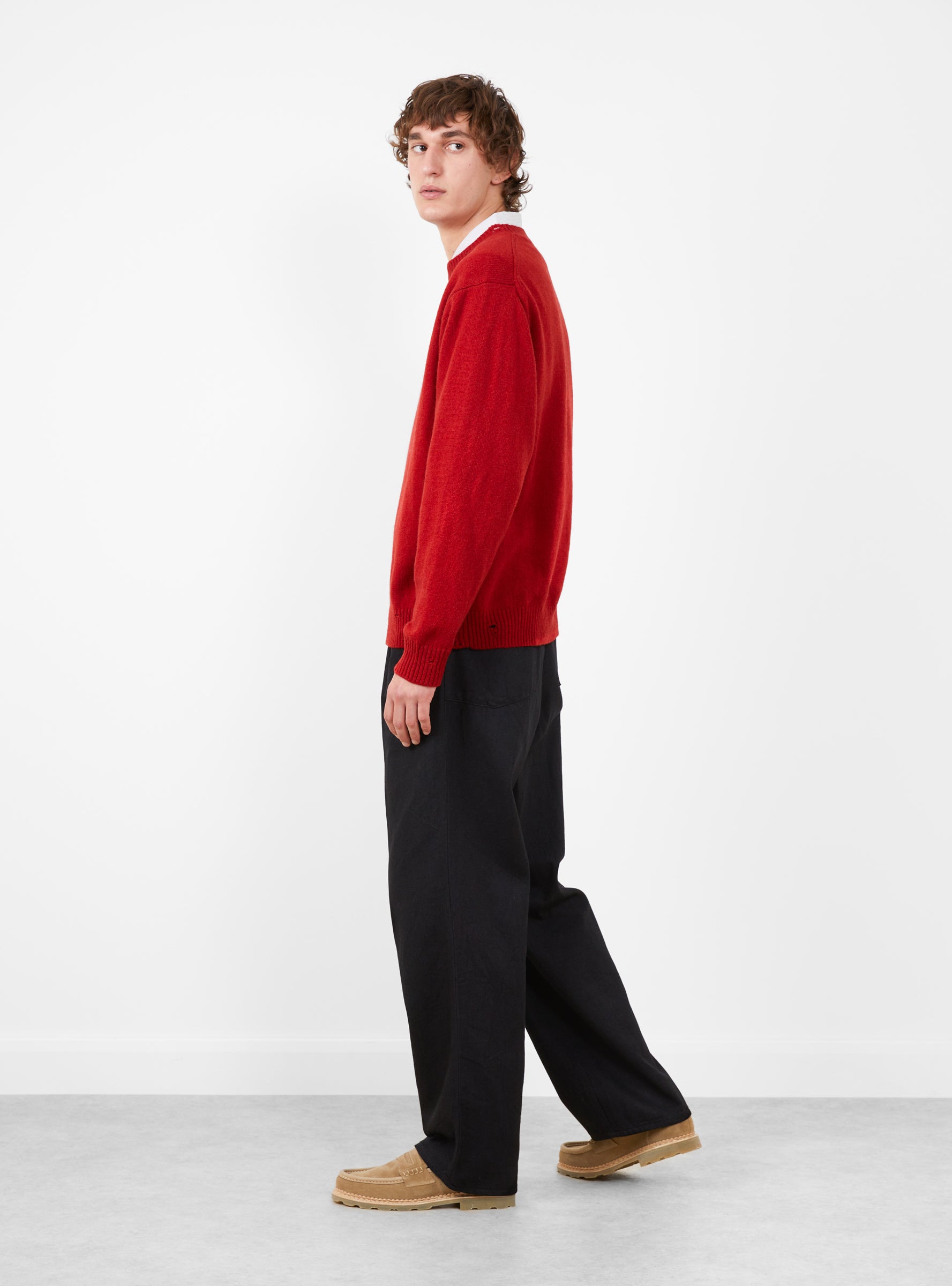 Deep Tuck Pressed Pants Black Navy by Still By Hand | Couverture