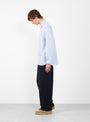 Cotton Jersey Wide Pants Dark Navy by Still by Hand at Couverture & The Garbstore Model Side