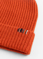 No 444 Beanie Dark Orange from Extreme Cashmere at Couverture & The Garbstore
detail 