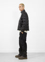 The Midweight Puffer from Stüssy in Black at Couverture & The garbstore Model Side