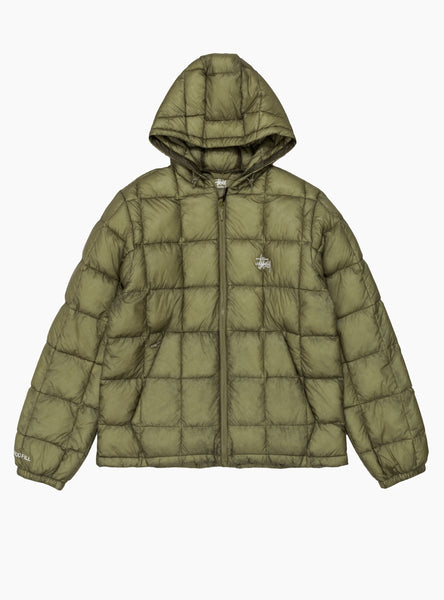 Midweight Hooded Puffer Olive by Stüssy | Couverture & The