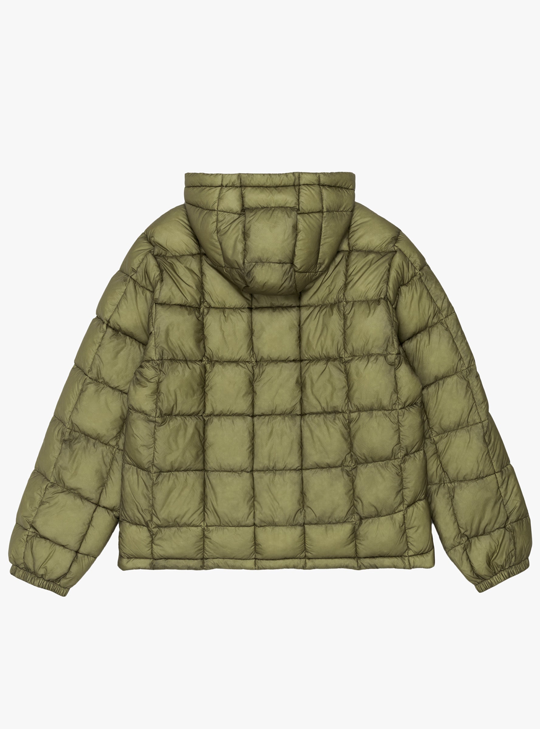Midweight Hooded Puffer Olive by Stüssy | Couverture & The Garbstore