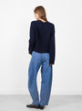 Fitted Cardigan Inkwell by Himalayan Cashmere at Couverture & The Garbstore model back