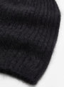 Nimbus Ribbed Hat Black Himalayan Cashmere at Couverture & The Garbstore
detail 