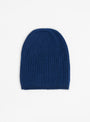 Nimbus Ribbed Hat Midnight Himalayan Cashmere at Couverture & The Garbstore
front 