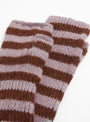 The C25 Fingerless Gloves in Mahogany and Lilac Mel from Karakoram at Couverture & The Garbstore
detail 