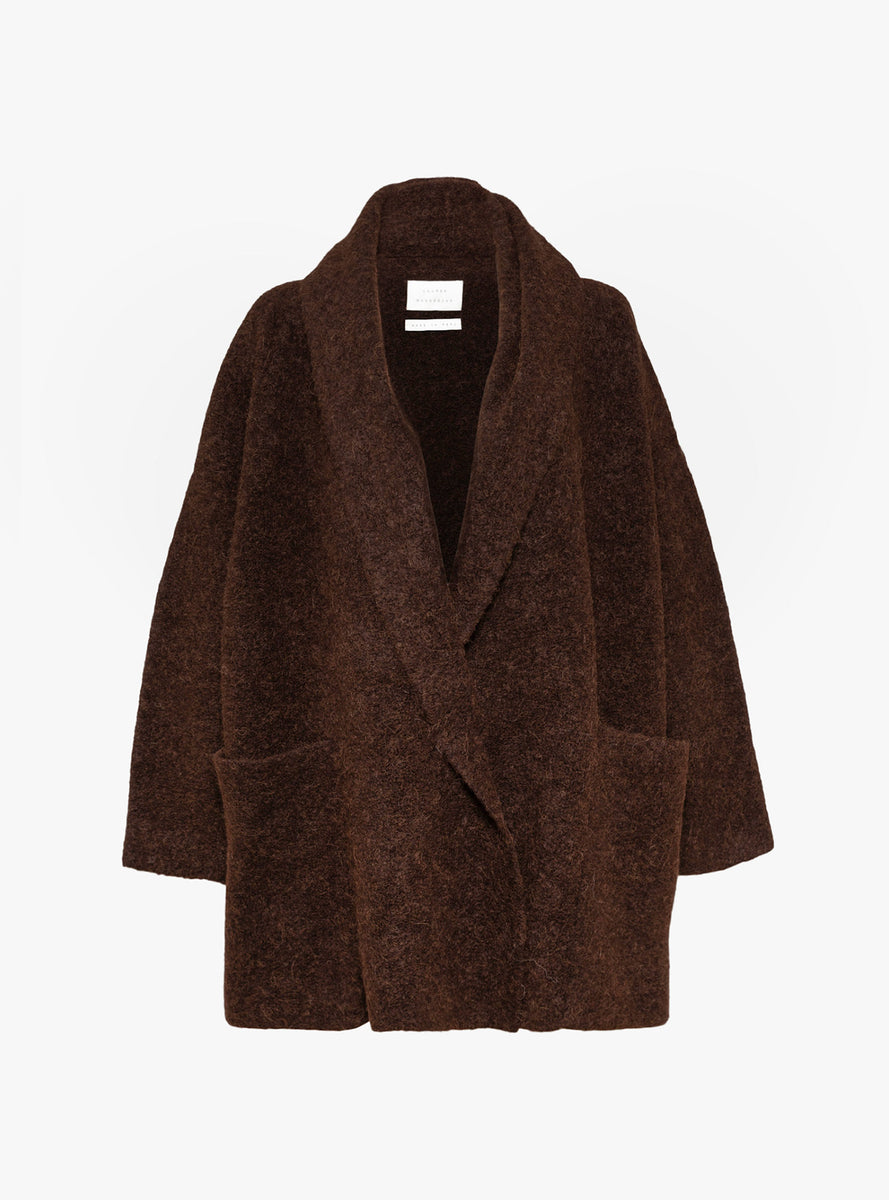 Lauren Manoogian Double Face Coat in Merlot