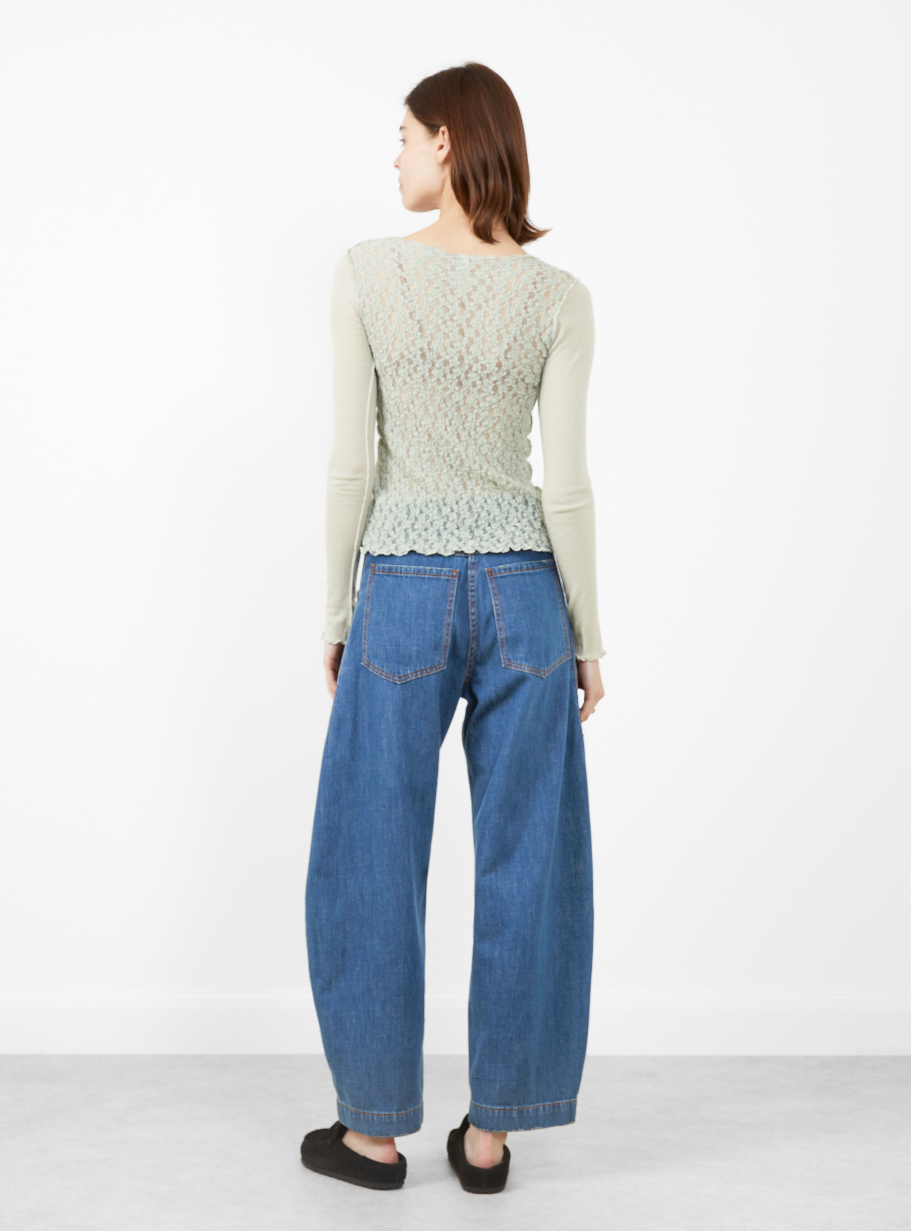 Kenru Long Sleeve Tee Brun Green by Baserange | Couverture & The