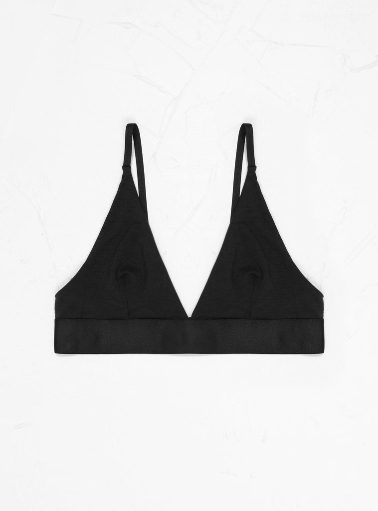 Triangle Bra Core Black by Baserange at Couverture & The Garbstore Ghost