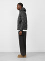 Base LT Down Hooded Jacket Charcoal Black from Hiking Patrol at Couverture & The Garbstore
model side 