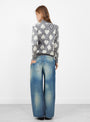 Forest Card Jumper Grey from Minä Perhonen at Couverture & The Garbstore 
model back