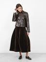 Brina Skirt Plush Brown from Séfr at Couverture & The Garbstore
model front 