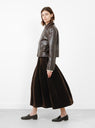 Brina Skirt Plush Brown from Séfr at Couverture & The Garbstore
model side 