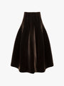 Brina Skirt Plush Brown from Séfr at Couverture & The Garbstore
front 