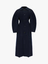 Saoirse Melton Wool Coat Navy from Sefr at Couveture & The Garbstore
front 