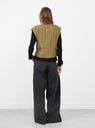 Clifford Vest Olive by Rachel Comey at Couverture & The Garbstore Model Back
