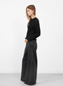 Lillie Knit Top Black by Rachel Comey at Couverture & The Garbstore Model Side