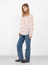 Lilo Silk Top Blush by Rachel Comey at Couverture & The Garbstore Model Side