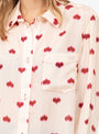 Lilo Silk Top Blush by Rachel Comey at Couverture & The Garbstore Model Detail