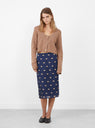 Baldera Skirt Navy by Rachel Comey at Couverture & The Garbstore Model Front