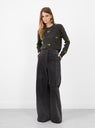 Lanett Corduroy Pants Carbon by Rachel Comey at Couverture & The Garbstore Model Front