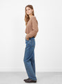 Swerve Jeans Aged Indigo by Rachel Comey at Couverture & The Garbstore Model Side
