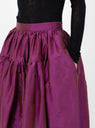 Silk Dupion Panel Skirt Plum from Cawley at Couverture & The Garbstore
model detail 