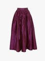Silk Dupion Panel Skirt Plum from Cawley at Couverture & The Garbstore
front 