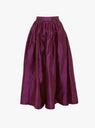 Silk Dupion Panel Skirt Plum from Cawley at Couverture & The Garbstore
front 