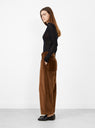 Cotton 8 Wale Cord Robyn Trouser Tan from Cawley at Couverture & The Garbstore
side 