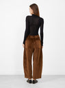 Cotton 8 Wale Cord Robyn Trouser Tan from Cawley at Couverture & The Garbstore
back
