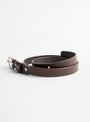 Leather Thin Belt Chocolate from Cawley at Couverture & The Garbstore
wrap