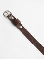 Leather Thin Belt Chocolate from Cawley at Couverture & The Garbstore
end 