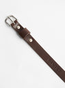 Leather Thin Belt Chocolate from Cawley at Couverture & The Garbstore
end 